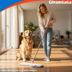 Dual Sided Flip <b>Mop</b> 62 Extendable Handle with 4 Wet/Dry Use Washable Pads Flat Dust <b>Mop</b> for Floor Cleaning - Product Image 2