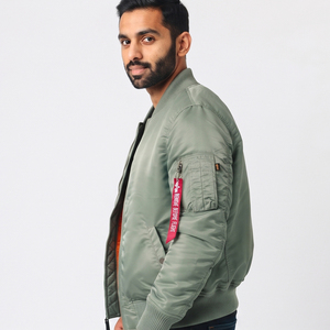 Chaqueta de Piloto MA1 para Hombre, Personalizada, Ligera, Resistente al Viento, Estilo Casual, Chaqueta Bomber con Cuello Redondo - Product Image 2