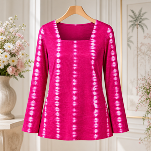 Kurti Largo de Algodón Rosa para Mujer, con Cuello Cuadrado, Estilo Casual Étnico, Kurti Elegante para Damas, Moda de Boutique al por Mayor - Product Image 5