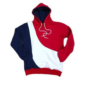 Nueva Sudadera con Capucha de Patchwork para Hombre, Ropa Deportiva Informal para Exteriores, Sudadera con Capucha Térmica de Forro Polar para Hombre, Moda Urbana, Otoño Invierno, Rojo - Product Image 5