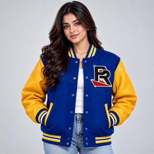Chaqueta Universitaria de Animadoras para Mujer con Logotipo de Diamantes de Imitación, Chaqueta Bomber Personalizada con Letras, Chaqueta de Animadoras Elegante para Chicas - Product Image 3