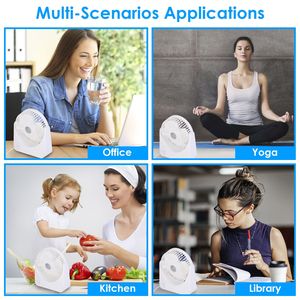 Ventilatore da Tavolo USB da 6,5 Pollici a 2 Velocità, Ventilatore Silenzioso Portatile e Indossabile per Camera da Letto e Ufficio - Product Image 6