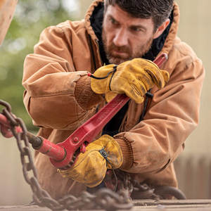 Gants de travail en cuir personnalisables, fabriqués au Pakistan, nouvelle collection 2026, pour la sécurité au travail, en vente - Product Image 3