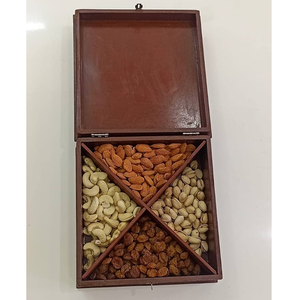 Perfect for Presenting Dry Fruit Modern Sustainable Wooden Storage Box for Nuts and Candy Handmade Finish - Product Image 4