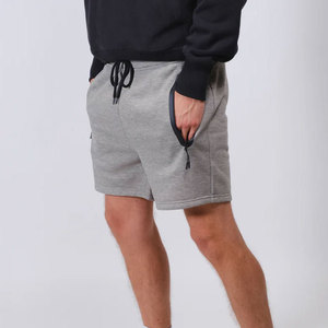 New Design Custom Two Zipper Pockets Front Men's Fashion Wear 100% Cotton Solid Customizable Color Streetwear Short Elastic - Product Image 4