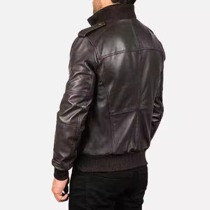 Veste en cuir véritable classique et personnalisée pour homme, style moderne et décontracté, collection 2026 - Product Image 6