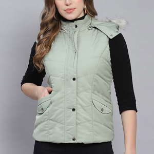 Chaleco Acolchado de Invierno para Mujer, con Logotipo Personalizado, Diseño Corto y Elegante, Colección 2026 - Product Image 1