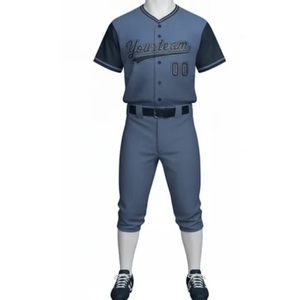 Uniforme de baseball haut de gamme 100% polyester respirant, séchage rapide, tissu léger et durable, coupe confortable, uniformes personnalisés, pas cher - Product Image 1