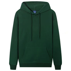 Sudadera con Capucha Extra Grande Personalizada para Hombre, 100% Algodón, Forro Polar Grueso para Invierno, Cordón Ajustable, Diseño con Bolsillo Tipo Canguro Grande - Product Image 3