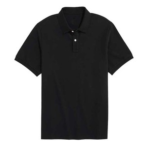 Cotton Plus Size Black Customized Men Polo <b>Shirts</b> Stand <b>Collar</b> Short Sleeve Breathable Solid Color OEM Service Men <b>Shirts</b> Wear - Product Image 1