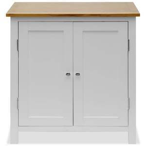 Vitrina Moderna Rectangular de Madera Maciza de Roble Blanco para Exhibición y Almacenamiento - Product Image 3