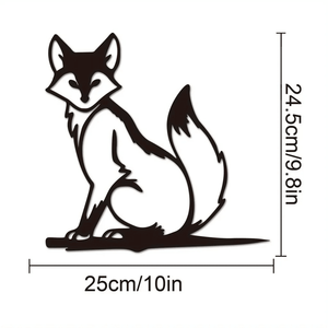 CIFbuy Decorazione Rustica Stile Fattoria, Arte Murale Vintage a Forma di Ceppo d'Albero, Insegna con Silhouette di Animale in Ferro Nero, Cartelli in Legno per Interni/Esterni - Product Image 6
