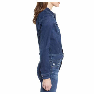 Veste en jean brut pour femme, hiver, design réversible, écologique et respirant, manches longues, rembourrage en coton, service OEM - Product Image 4