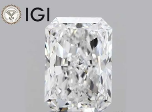 Bague solitaire en diamant radiant cultivé en laboratoire, 1 à 5 carats, clarté VVS, bijoux de fiançailles personnalisés - Product Image 4