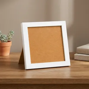 <b>White</b> <b>Square</b> Photo <b>Frame</b> Wooden Picture <b>Frame</b> Tabletop & Wall Hanging Home Decor - Product Image 5