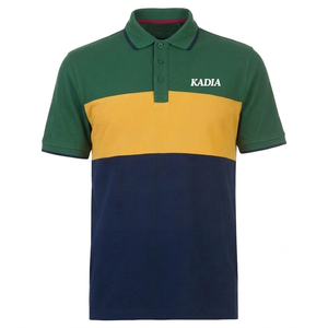 Polo de Algodón con Bloques de Color para Hombre, Manga Corta, Logotipo Personalizado Bordado, Ropa Casual - Product Image 6