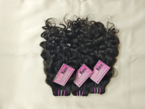 Extensions de cheveux bouclés rebondissants de qualité supérieure, texture cheveux de temple d'Inde du Sud, cheveux naturels indiens d'un seul donneur - Product Image 3
