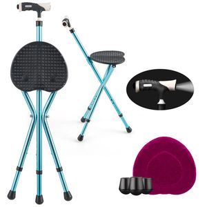 Chaise pliante en aluminium avec réglage de la hauteur sur 5 niveaux, lumière LED, patins antidérapants, coussin bonus, 3 patins de sol (220 lbs) - Product Image 1