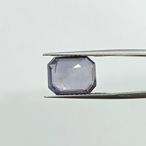 Zafiro azul octogonal natural de 7.57 quilates de Sri Lanka, piedras sueltas para la fabricación de joyas y anillos, tabla Ratti 8.25 BSTN-03 - Product Image 4