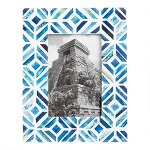 Crafts Galore Eco-Friendly Wood Bone Inlay Customized Logo High Quality Modern Silk Screen Printed Tabletop Photo <b>Frame</b> Handmade - Product Image 1