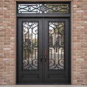 Portes en fer modernes et designs de portes de sécurité en acier : Transformez l'entrée de votre maison grâce à l'artisanat de haute qualité en fer forgé à la main - Product Image 1