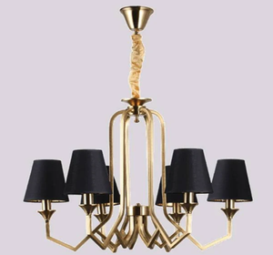 Lustre classique en bronze antique à plusieurs bras courbes, avec des coupelles décorées de fleurs givrées délicates, disponible au prix de gros. - Product Image 2