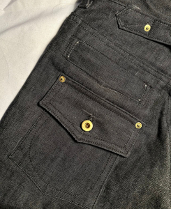 Jean en denim délavé foncé pour homme, taille haute, coupe ample, jambe large, en coton, style décontracté automne, prix de gros 2026 - Product Image 5