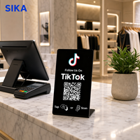 Support d'affichage NFC sans contact personnalisé SIKA avec code QR pour cartes-cadeaux Google Play et avis Google – Présentoir de codes QR