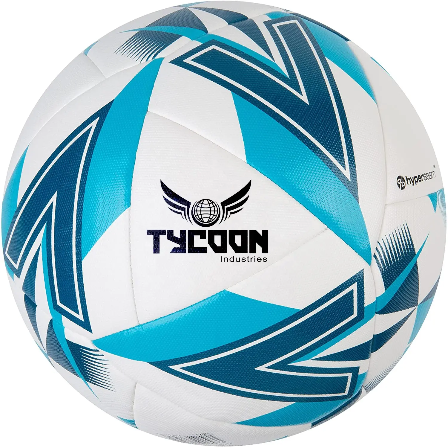 2022ホット販売大人のOEMカスタマイズロゴ高品質公式サイズ5青と白のサッカーサッカーボール