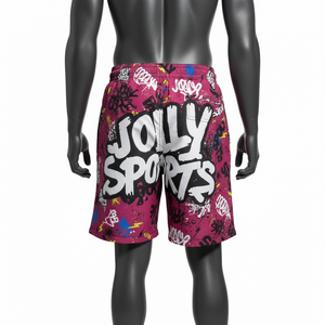 Shorts de baño para hombre, tela de poliéster premium de 140 GSM, ligeros, de secado rápido, con estampado por sublimación y logotipo personalizado. - Product Image 6