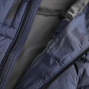 Blouson matelassé pour homme avec impression de logo personnalisé, couleur contrastée, manteau d'hiver rembourré, vêtements de rue décontractés pour homme - Product Image 4