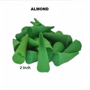 กรวยธูปอัลมอนด์แบบหลอมธรรมชาติขายส่งจากแบรนด์ที่ดีที่สุด (สีเขียว) - Product Image 1