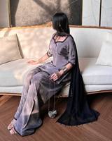 TENNECY Baju Atasan Wanita Desainer Baru untuk Pesta Pernikahan dan Diwali, Bahan Sutra Crep Alami Tebal, Model Farshi Salwar, Cepat Kering, Anti Kusut