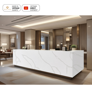 Dalle de quartz Jumbo NV807 3500x2000mm, dalle de pierre de quartz synthétique pour la fabrication hôtelière - Product Image 4