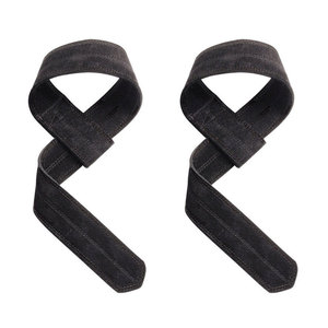 Sangles de musculation en cuir durables pour la force athlétique et la musculation, antidérapantes, unisexes, sans élasticité, pour le soutien en levant des poids - Product Image 1
