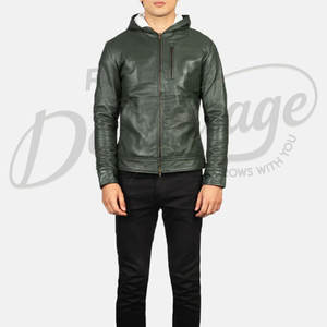 Chaqueta de Aviador de Cuero Marrón Desgastado Personalizada para Hombre, Chaqueta Bomber A-2 con Puños Acanalados, Chaqueta de Cuero Genuino - Product Image 4