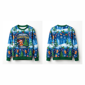 Sublimation Printed <b>Women's</b> Oversized Mock Neck <b>Sweatshirt</b> Winter Casual <b>Christmas</b> Printed Sleeve Pullover Warm Fleece Top - Product Image 6