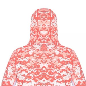 Camouflage Hooded Fishing Shirts With <b>UV</b> <b>Protection</b> Pullover Style Anti-<b>UV</b> Long Sleeve Outdoor Wear - Product Image 4