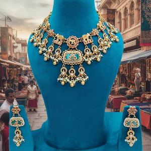 Conjunto de Collar con Cuentas de Piedra y Perlas Heritage Pota 10575473MG, Accesorio de Moda - Product Image 3