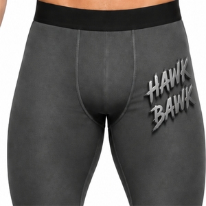 Leggings extensibles ajustés pour hommes, pour l'entraînement physique, matériau extensible lisse, conception pour mouvements flexibles, ceinture confortable, longueur complète - Product Image 4