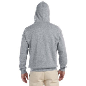 Sudadera con Capucha Gris para Hombre, Cierre de Cremallera, Felpa de Algodón, Estilo Casual, Corte Regular, Color Sólido, para Otoño - Product Image 4