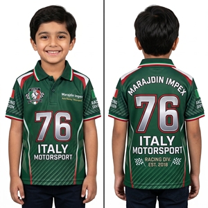 เสื้อผู้ชายแบบกำหนดเองสำหรับทีมแข่งออสเตรเลีย เสื้อกีฬาพิมพ์ลายแบบ Sublimation พร้อมโลโก้ ชื่อ และหมายเลขส่วนตัว ผ้าฝ้าย 100% - Product Image 4