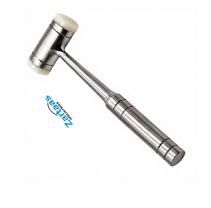 Martillo Ortopédico de Acero Inoxidable de Alta Calidad, Martillo de Doble Cabeza con Cabeza de Goma y Nailon, 25 cm, Instrumentos Quirúrgicos - Product Image 1