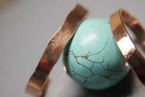 Handcrafted Wavy <b>Copper</b> Cuff Bracelet Minimalist Open <b>Bangle</b> Modern Artisan Jewelry Elegant Adjustable Bracelet Open <b>Bangle</b> - Product Image 5
