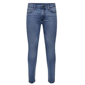 Jean slim en denim pour homme 100 % coton extensible, respirant, écologique, léger, taille mi-haute, hiver, pas cher - Product Image 2