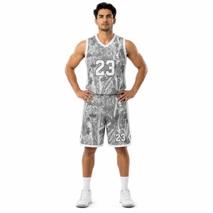 Conjunto de Uniforme de Baloncesto Sublimado Personalizado para Hombres, Jóvenes y Equipos Profesionales, Camisetas y Pantalones Cortos Transpirables que Absorben la Humedad - Product Image 2