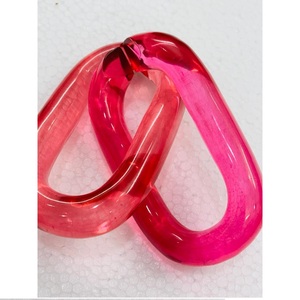 Chaînes en résine époxy transparente artistique de haute qualité, multicolores, taille S, pour décoration murale, bricolage, artisanat de Noël - Product Image 4