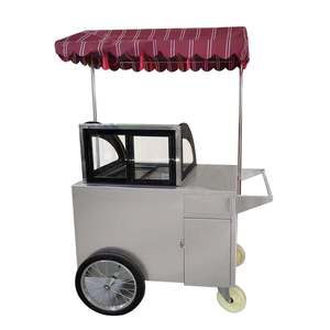 Triciclo expendedero de helados/Bicicleta para helados/Carrito de gelato/Carrito de comida callejera/Carrito de venta de aperitivos con refrigerador - Product Image 4