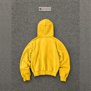 Nouveau sweat à capuche zippé oversize pour homme, qualité supérieure, coupe classique, motif à pois imprimé, en molleton délavé, style streetwear décontracté, pour l'automne - Product Image 6