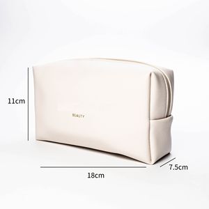 ISO BSCI Factory Custom Leather Cosmetic Bag with Zipper Closure Fashion Design Distinguished Quality for Travel & Outdoor Use - Product Image 2